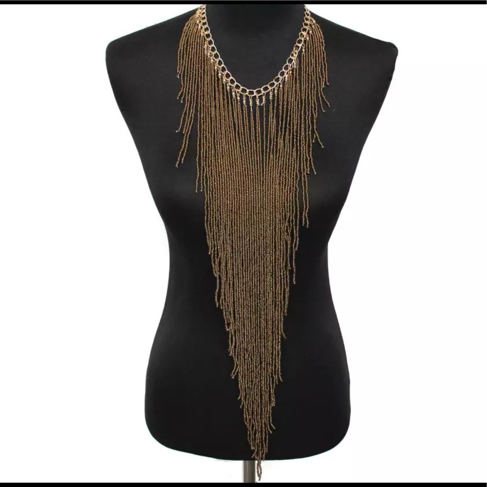 Bohemian Hand Beaded Queen Bib Necklaces